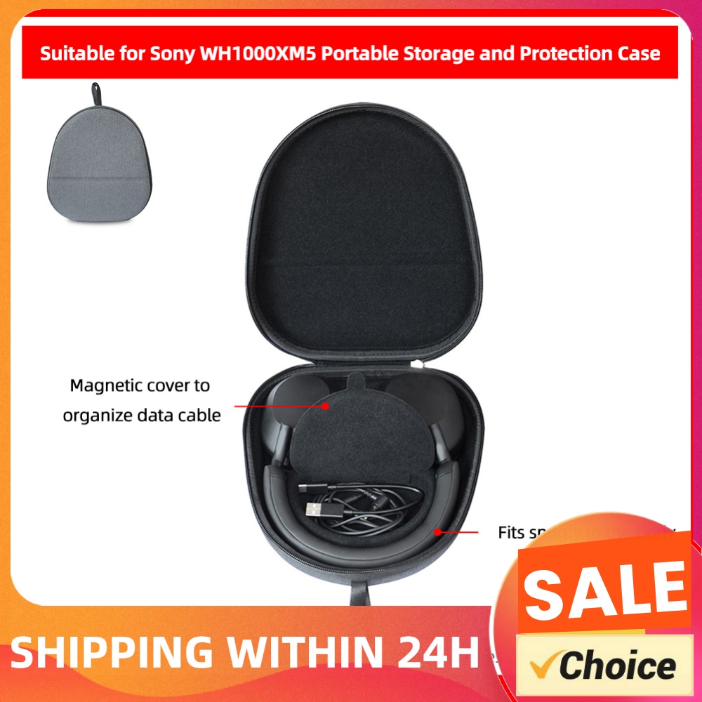 Headphone Case Hard - Étui de transport rigide, sac de